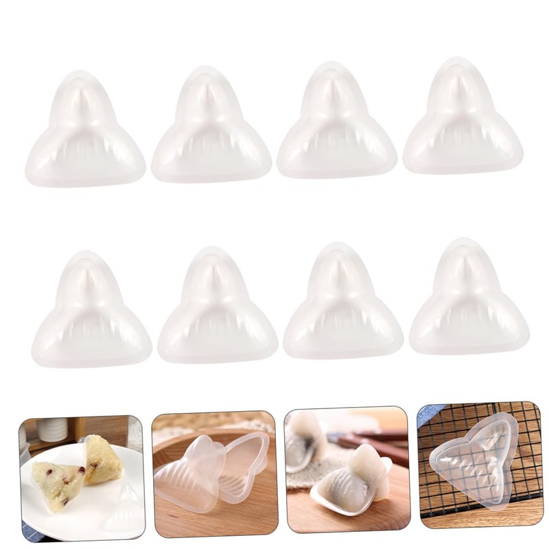 Mikinona Chinese Rice-Pudding Maker Triangle Rice Dumpling Molds Set 12