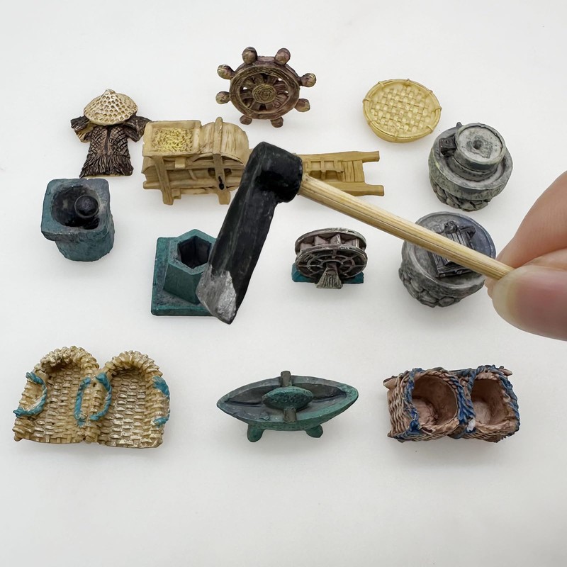 Cayway Mini Fairy Garden Accessories Kit, 14 PCS Zen Garden