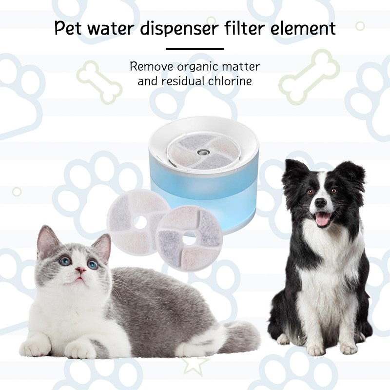 HTTYHT Cat Water Fountain Filter 4Pack Pet Fountain Filter Replacement