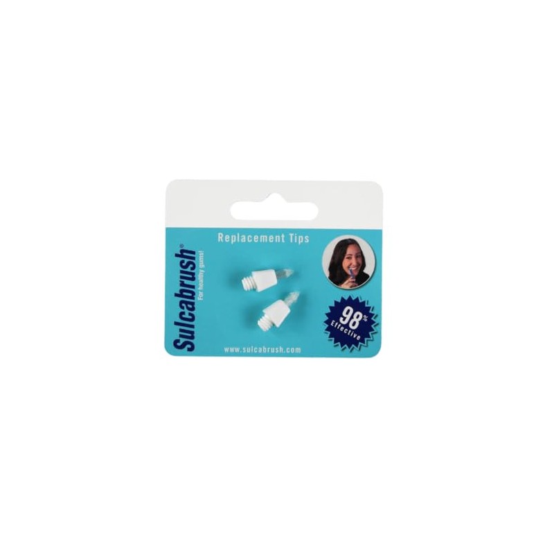 Sulcabrush Replacement Tips - Pack Of 2 (12 Pack)