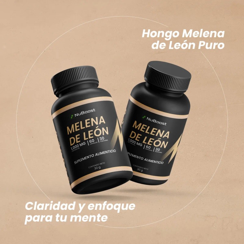Melena De Len Puro Nuboost 60 Cpsulas Sin Sabor