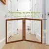 LZRS Clear Dog Gate for Indoor Use - Transparent Pet
