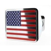 eVerHITCH USA Flag Stainless Steel Trailer Hitch Cover (Fits 2"
