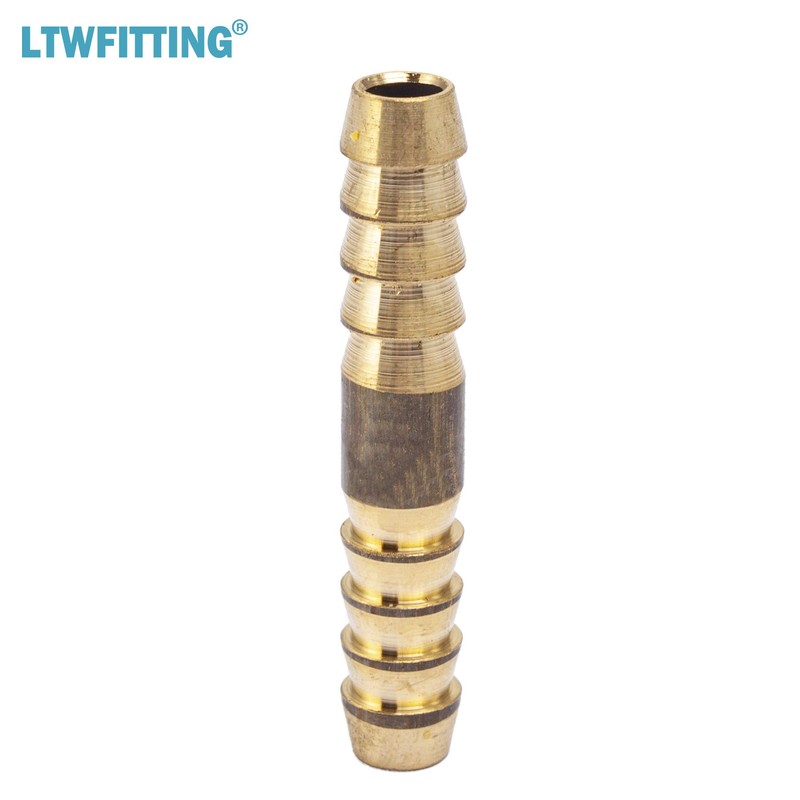LTWFITTING Brass Barb Splicer Mender 1/4-Inch Hose ID Fitting for