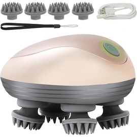 Electric Scalp Massager, Promotes Hair Growth,Waterproof Handheld Portable Cordless Smart Scalp Massager, Head Scratcher for Full Body Massage, Deep Clean and Stress Relax
