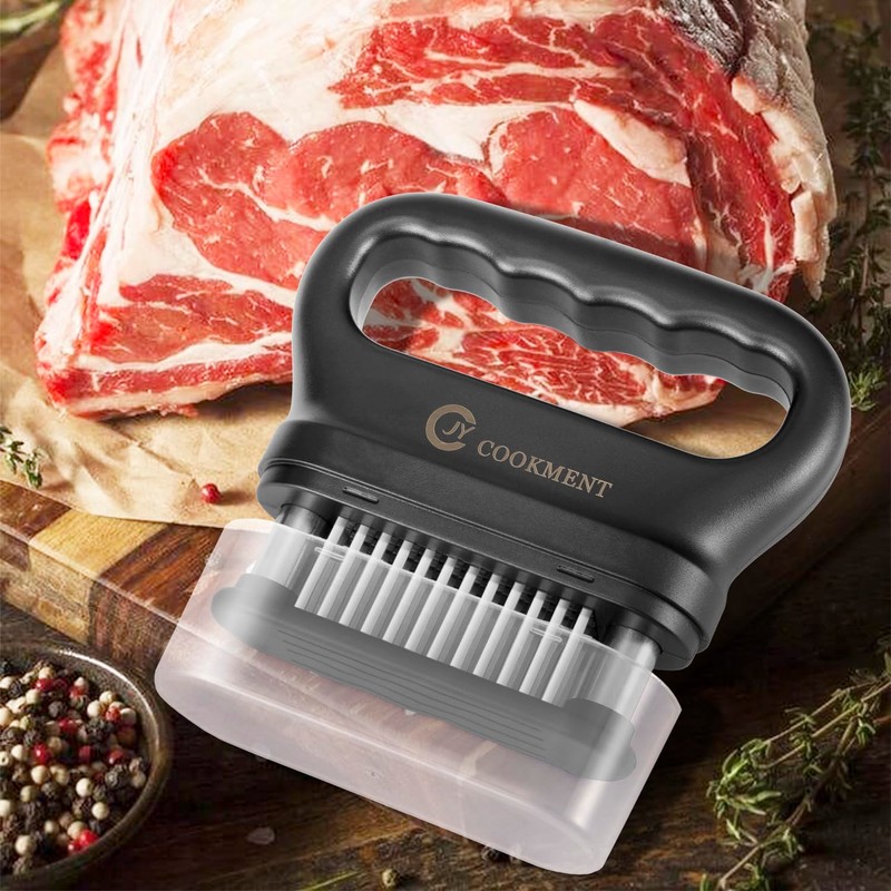 JY COOKMENT Meat Tenderizer Tool with 48 Stainless Steel Ultra