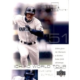 2001 Upper Deck Pros and Prospects Baseball Ichiro World Tour #WT1 Ichiro Suzuki Rookie Card RC Baseball Card