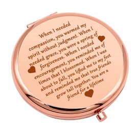 Friend Gift for Women Friendship Gifts Compact Makeup Mirror for BFF Sister Bestie Birthday Gift for Friends for Girls Folding Makeup Mirror Christmas Graduation Gifts