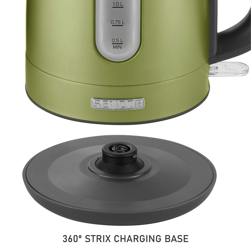 Sencor SWK1770GG 1.7L Stainless Steel Electric Kettle with Lid Safety
