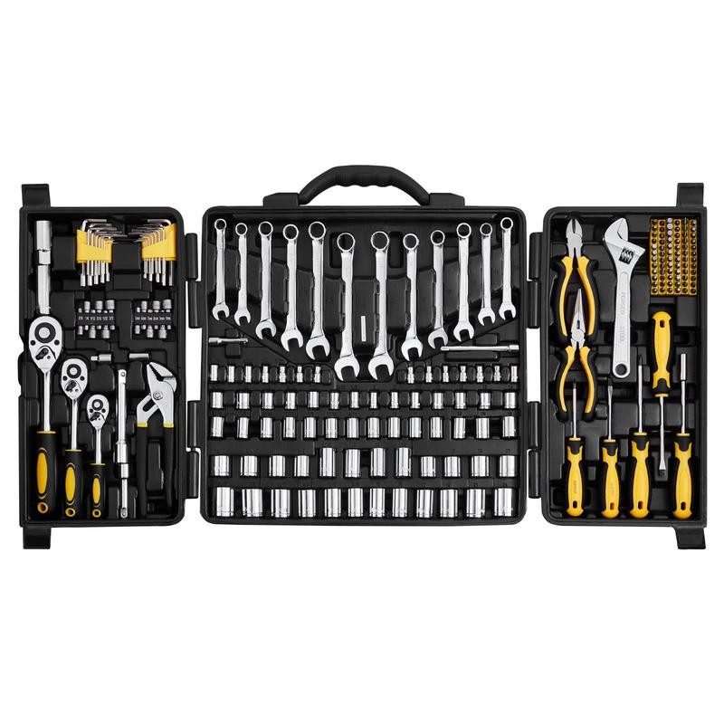 VEVOR Mechanics Tool Set and Socket Set with 1/4" 3/8"
