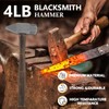 4LB Blacksmith Hammer Blacksmithing Handmade Forge Hammer Knife Making Bladesmith