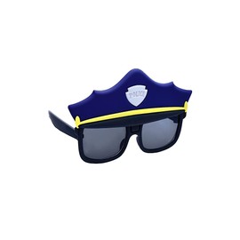 Sun-Staches Police Cap Sunglasses | Lil' Costume Accessory | UV400 | One Size Fits Most Kids