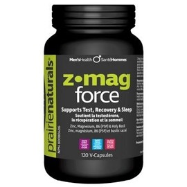 Prairie Naturals Z-Mag Force (ZMA + Holy Basil) 120 Veggie Caps