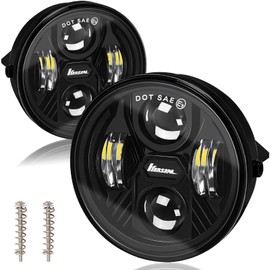 KARSAM Upgraded F150 LED Fog Lights for 2006 2007 2008 2009 2010 2011 2012 2013 2014 Ford F150 Accessories, 40W Round Fog Light Assembly Kit, DOT Bumper Driving White Light Fog Lamps, Faros Antiniebla