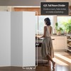 6 ft. Tall White Temporary Cardboard Folding Screen - 6