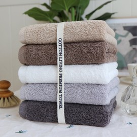 Cotton Living 10 40 count 220g hotel towels, 10 40 count 220g light gray towels / 코튼리빙 40수 220g 호텔수건 10장, 40수 220g 연회색 10장