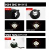 Kit Faros Led Delanteros 4 Lados 9005 H7 9006 H11