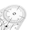 Plastic Goniometer Plastic Ruler, Clear Quick Angle Protractor Finder Body