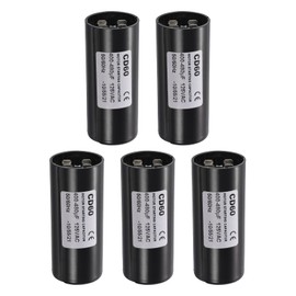 PATIKIL Motor Start Capacitor, 400-480uf MFD 125 VAC 50/60 Hz Round CD60 Run Capacitors for Well Pump Horse Well Washer Pool Pump Starting AC Motors or Compressor Running, 5 Pcs