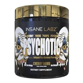 Suplemento Insane Labz Cafeína sabor bomba de cereza de 203g - polvo