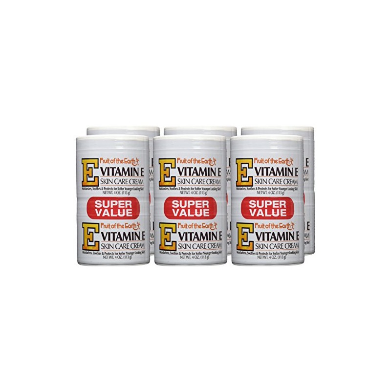 Fruit Of The Earth Bogo Cream Vitamin-E 4oz. Jar (6