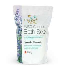 WBC Copper Bath Soak with Eucalyptus essential oil For Bath, Foot, Sleep, Aromatherapy & Relaxation, Eucalyptus Bath Soak - 650 grams