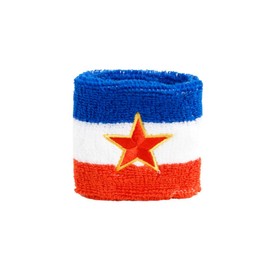 Flaggenfritze Sweatband with Yugoslavia Flag Design Old + Free Sticker