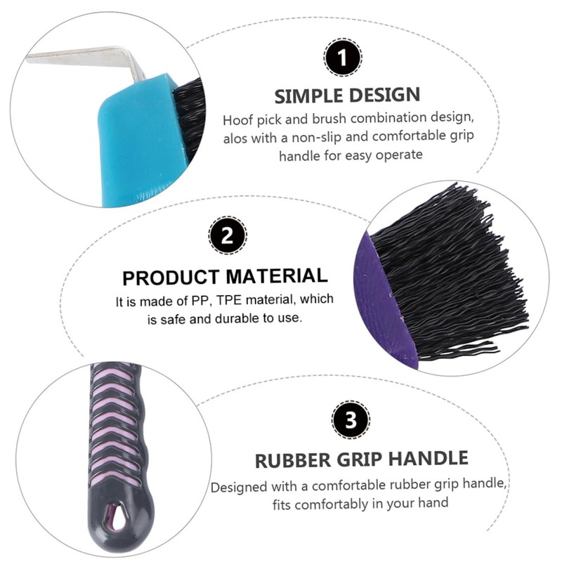 SUPVOX Horse Hoof Cleaning Tool 2pcs Horse Brush for Grooming