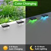 Eyrosa Solar Deck Lights 8 Pack, Solar Lights Outdoor Waterproof