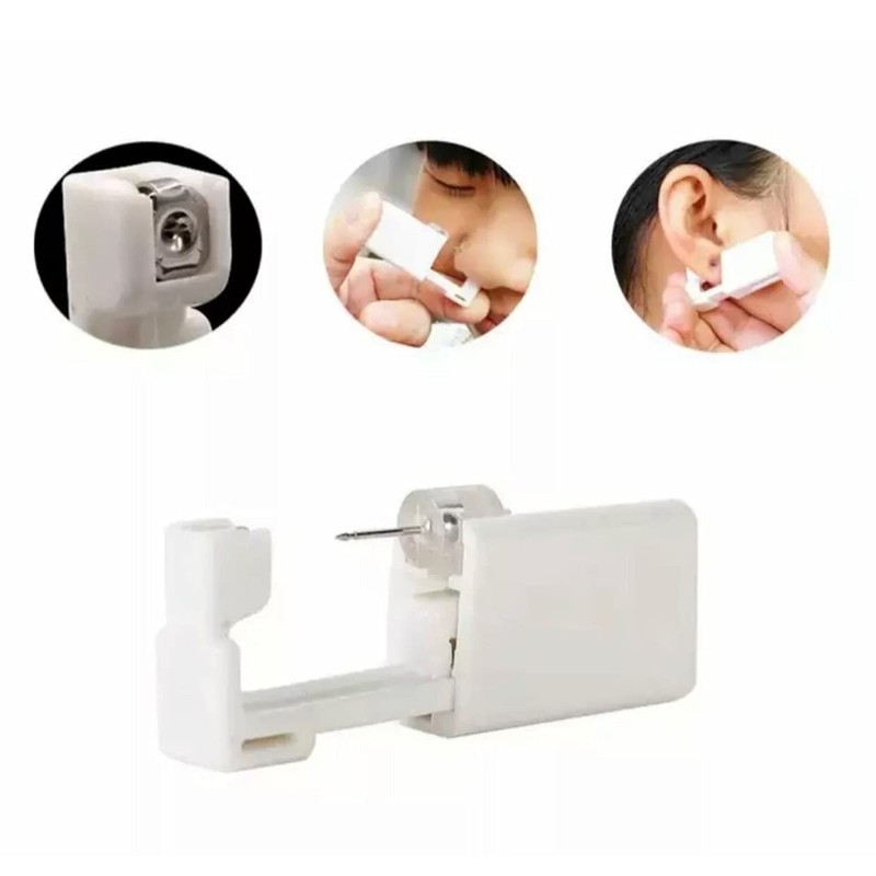 2Pcs Disposable Sterile Unit Ear Nose Stud Piercing Gun Piercer