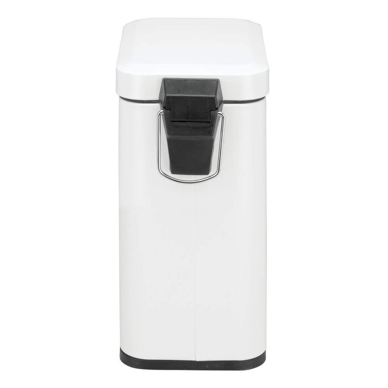 PEDAL BIN BATHROOM 5L SLIM RECTANGULAR REMOVABLE BUCKET WASTE DUST