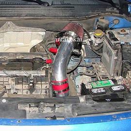 INTAKEKAI Performance Air Intake (Compatible with 2007-2010 DODGE CALIBER 1.8 1.8L 2.0 2.0L 2.4 2.4L / 2007-2010 JEEP COMPASS PATRIOT 2.0 2.0L 2.4 2.4L MODELS) (RED)