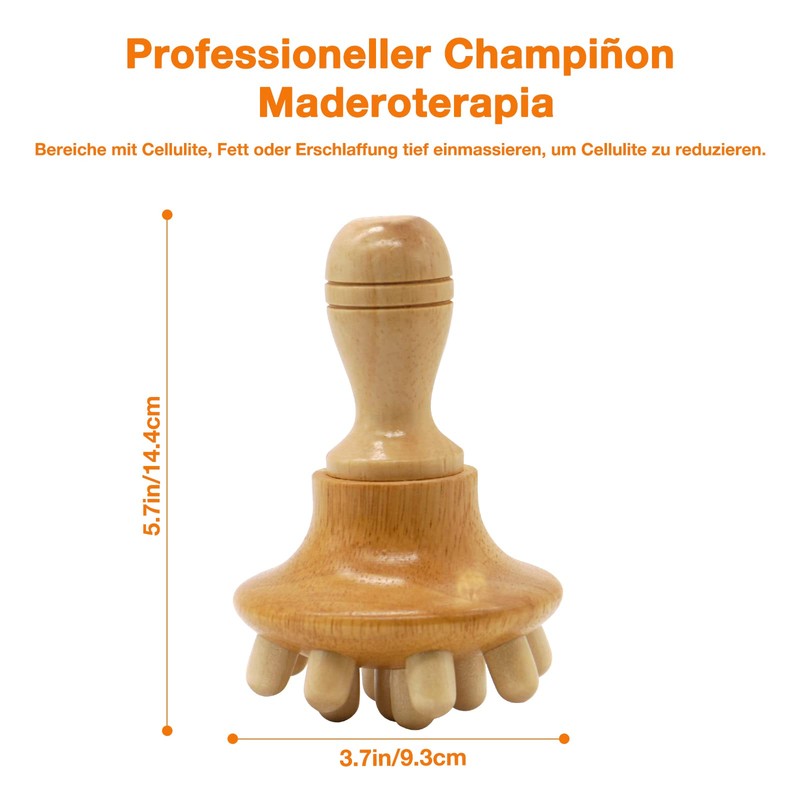 Maderotherapy Set Manual Wood Therapy Massage Tool Massage Cup and