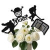 KEWUFD 12PCS Ice Hockey Birthday Centerpiece Sticks Hockey Party Decorations