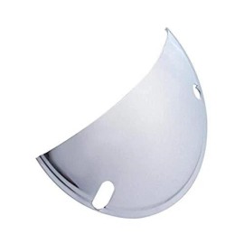 United Pacific 10477 5-3/4" Chrome Half-Moon Headlight Shield - 1 Unit