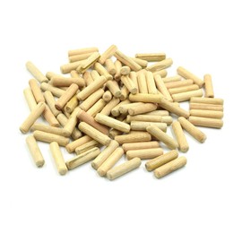 Yoohey 10 x 40mm Wooden Dowel Pins Fluted Wooden Wood Kiln Dried Fluted and Beveled 100PCS