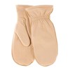 Pratt and Hart Snowfall Women’s Deerskin Leather Mittens with Finger