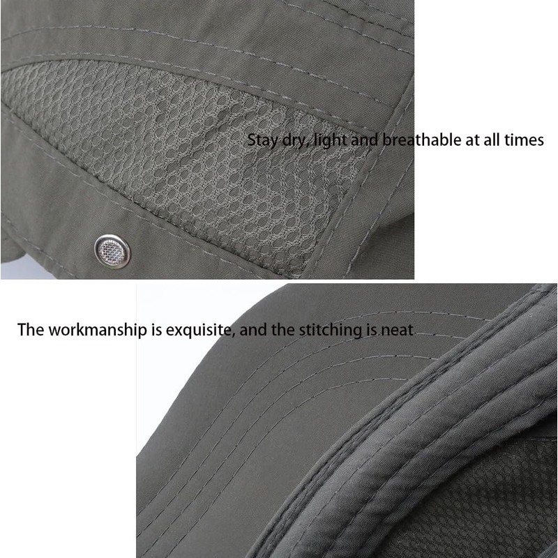 LOJAX Men's Work Cap, Summer, Cool, Quick Drying, Breathable, Baseball