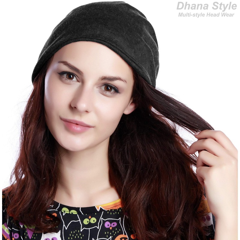 Dhana Style 3-Way Twisted Turban Elastic Stretch Loop Mask Beanie