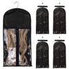 Qavctw Portable Wig Storage Bag, Hair Extension Bag with Hanger