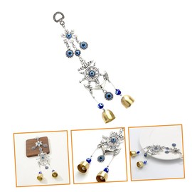 Kichvoe Wind Bell Decorative Boat Anchor Evil Eye Chime for Door and Balcony Crisp Sound Chimes for Outdoor Garden Decor Unique Nautical Design