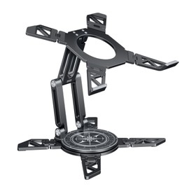 OATSBASF Laptop Stand for Desk with 360 Rotating Base,Height Adjustable,Foldable and Portable Laptop Stand, Ergonomic Cooling Riser Holder for Laptops MacBook Pro/Air, 7”-16” Devices,Gray-X