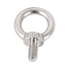 Qlvily 4 Packs 316 Stainless Steel 3/8" UNC Eye Bolt,