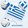 Anley Greece Mini Flag 12 Pack - Hand Held Small