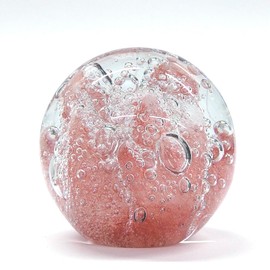 Keystone Glass Art Paperweight Pink Coral IN010528