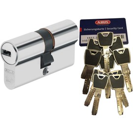 ABUS XP20S double cylinder length (a/b) 30/40 mm (c = 70 mm) with security card and 10 keys with design clip, emergency and danger function and SKG** drill protection