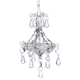 Silver Chandelier Tree Decoration