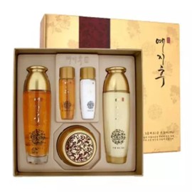 Ezihoo 에지후 기념일선물 골드 순금분 발효한방 여자기초화장품 3종세트 Edith Commemoration Day Gift Gold 24K Gold Fermented Korean Herbal Women's Basic 3-Piece Skincare Set [After Edge Gold Fermented Korean Cosmetics Basic Women's Set of 3 with 24K Gold]