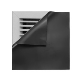PATIKIL Square Magnetic Vent Covers 8x8 Inch, Floor Air Vent Blocker Covers Register Sound Proof Cover for Home Floor Wall Ceiling, Black