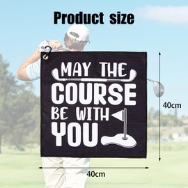 Golf Towels,Funny Golf Towel,Valentines Day Gift for Him,Golf Towels for Golf Bags for Men,Funny Golf Gifts for Men,Golf Towels for Men,Gifts for Golfers Husband Boyfriend Dad Him (Black #4)
